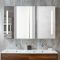 Milano Ossa - Modern LED Anti-Fog LED Mirrored Cabinet - 1200mm x 750mm