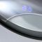 Milano Camila - Black Modern Round Anti-Fog LED Mirror - 600mm