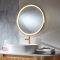 Milano Camila - Brushed Copper Modern Round Anti-Fog LED Mirror - 600mm