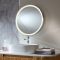 Milano Camila - Chrome Modern Round Anti-Fog LED Mirror - 600mm