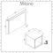 Milano Bexley - Light Oak Modern 600mm Open Shelf Vanity Unit, WC Unit, Pan, Three Storage Units and Mirror