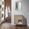 Milano Bexley - 600mm Wall Hung Open Shelf Vanity Unit - Choice of Basin, Finish and LED Light
