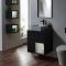Milano Bexley - 600mm Wall Hung Open Shelf Vanity Unit - Choice of Basin, Finish and LED Light