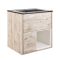 Milano Bexley - 612mm Wall Hung Open Shelf Vanity Unit with Elements Basin - Choice of Basin, Finish and LED Light