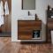 Milano Bexley - 800mm Wall Hung Open Shelf Vanity Unit - Choice of Basin, Finish and LED Light