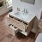 Milano Bexley - 810mm Wall Hung Open Shelf Vanity Unit with Basin - Choice of Finish, Basin and LED Light