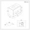 Milano Bexley - 812mm Wall Hung Open Shelf Vanity Unit with Elements Basin - Choice of Basin, Finish and LED Light
