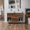 Milano Bexley - 1200mm Wall Hung Open Shelf Vanity Unit - Choice of Basin, Finish and LED Light