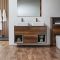Milano Bexley - 1200mm Wall Hung Open Shelf Vanity Unit - Choice of Basin, Finish and LED Light
