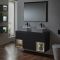 Milano Bexley - 1200mm Wall Hung Open Shelf Vanity Unit - Choice of Basin, Finish and LED Light