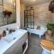 Milano Bexley - 1212mm Wall Hung Open Shelf Vanity Unit with Elements Double Basin - Choice of Basin, Finish and LED Light