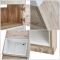 Milano Bexley - 450mm Modern Open Shelf Cloakroom Corner Vanity Unit with Basin - Choice of Finish and LED Light