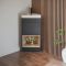 Milano Bexley - 450mm Modern Open Shelf Cloakroom Corner Vanity Unit with Basin - Choice of Finish and LED Light