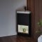 Milano Bexley - 450mm Modern Open Shelf Cloakroom Corner Vanity Unit with Basin - Choice of Finish and LED Light