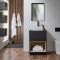 Milano Bexley - 600mm Open Shelf Vanity Unit - Choice of Finish, Basin and LED Light