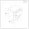 Milano Bexley - 600mm Open Shelf Vanity Unit - Choice of Finish, Basin and LED Light