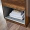 Milano Bexley - 610mm Floor Standing Open Shelf Vanity Unit with Basin - Choice of Finish, Basin and LED Light
