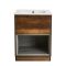 Milano Bexley - 610mm Floor Standing Open Shelf Vanity Unit with Basin - Choice of Finish, Basin and LED Light