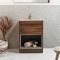 Milano Bexley - 612mm Open Shelf Vanity Unit with Elements Basin - Choice of Basin, Finish and LED Light