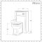 Milano Aston - Light Grey 400mm Traditional Vanity Unit with Basin and WC Unit with Richmond Back to Wall Toilet - Choice of Handles