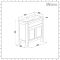 Milano Aston - Light Grey 600mm Traditional Vanity Unit with Basin and WC Unit with Ballam Back to Wall Toilet - Choice of Handles