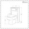 Milano Aston - Light Grey 600mm Traditional Vanity Unit with Basin and WC Unit with Elswick Back to Wall Toilet - Choice of Handles