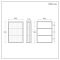 Milano Sabinio - Modern Fluted Glass Cabinet - 500mm x 700mm