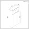 Milano Bexley - Dark Oak Open Shelf 600mm WC Unit (Excluding Pan)
