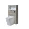 Milano Bexley - 600mm WC Unit with Longton Back to Wall Toilet - Choice of Finish and LED Light