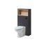 Milano Bexley - 600mm WC Unit with Newby Back to Wall Toilet - Choice of Finish and LED Light