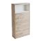 Milano Bexley - 600mm WC Unit with Back to Wall Toilet - Light Oak