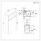 Milano Bexley - 600mm WC Unit with Back to Wall Toilet - Light Oak