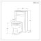 Milano Aston - Traditional 500mm WC Unit with Richmond Back to Wall Toilet - Choice of Finish and Seat