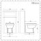 Milano Thornton - Smoke Grey Traditional 500mm WC Unit (Excluding Pan)