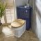 Milano Aston - Traditional Corner WC Unit with Richmond Back to Wall Toilet - Choice of Finish and Seat