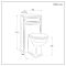 Milano Aston - Traditional Corner WC Unit with Richmond Back to Wall Toilet - Choice of Finish and Seat