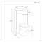 Milano Lurus - Modern Corner WC Unit with Select Back to Wall Toilet - Choice of Finish