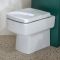 Milano Lurus - Modern Corner WC Unit with Farington Back to Wall Toilet - Choice of Finish