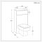 Milano Lurus - Modern Corner WC Unit with Elswick Back to Wall Toilet - Choice of Finish