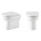 Milano Lurus - Modern Corner WC Unit with Ballam Back to Wall Toilet - Choice of Finish