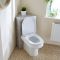Milano Lurus - Modern Corner WC Unit with Ballam Back to Wall Toilet - Choice of Finish