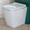 Milano Lurus - Modern Corner WC Unit with Longton Back to Wall Toilet - Choice of Finish