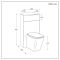 Milano Lurus - Modern Corner WC Unit with Longton Back to Wall Toilet - Choice of Finish