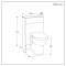 Milano Lurus - Modern 500mm WC Unit with Select Toilet - Choice of Finish
