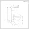 Milano Lurus - Modern 500mm WC Unit with Select Toilet - Choice of Finish