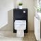 Milano Lurus - Modern 500mm WC Unit with Farington Toilet - Choice of Finish
