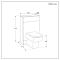 Milano Lurus - Modern 500mm WC Unit with Farington Toilet - Choice of Finish
