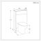 Milano Lurus - Modern 500mm WC Unit with Ballam Toilet - Choice of Finish
