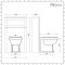 Milano Thornton - Smoke Grey Traditional 500mm WC Unit with Richmond Toilet