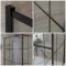 Milano Barq - 1950mm Wet Room Screen - Choice of Sizes and Hinged Return Panel